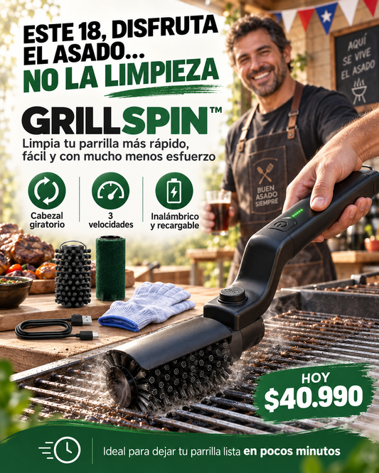 GrillSpin™ | Limpiador de Parrilla Eléctrico
