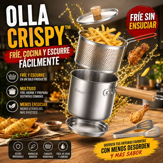🔥 Olla Crispy™ | Fríe, cocina y escurre fácilmente (Copia)