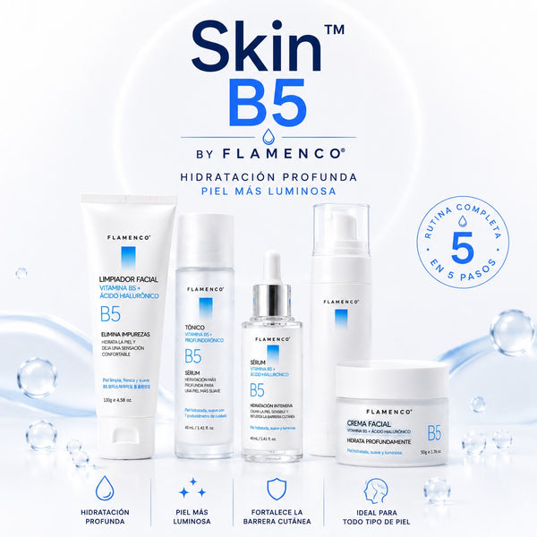✨ Kit Premium Skin™ B5 by Flamenco | Hidratación Profunda y Luminosidad Natural 💙
